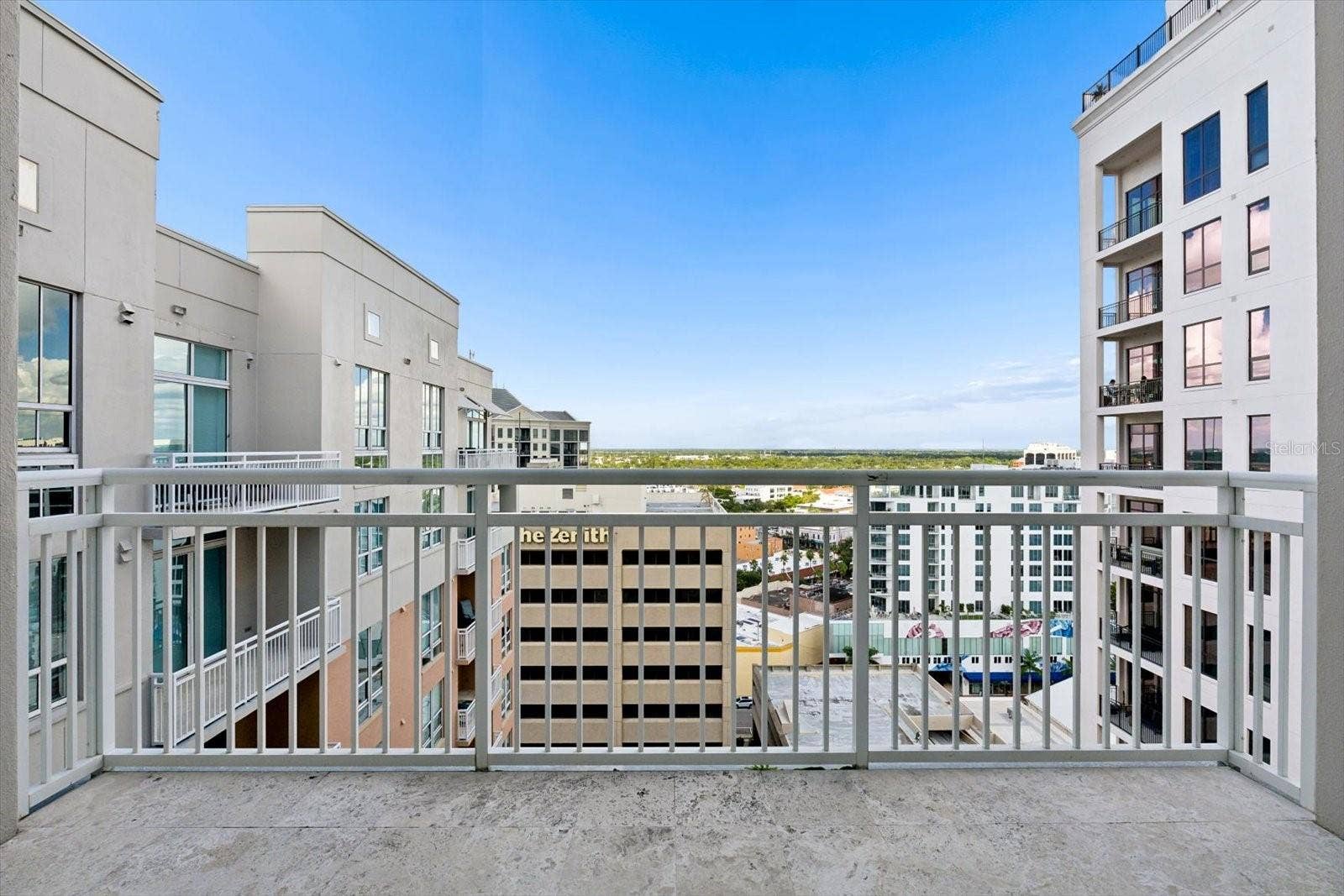 1350 MAIN STREET, #1703, Sarasota, FL 34236 Covered balcony from primary bedroom