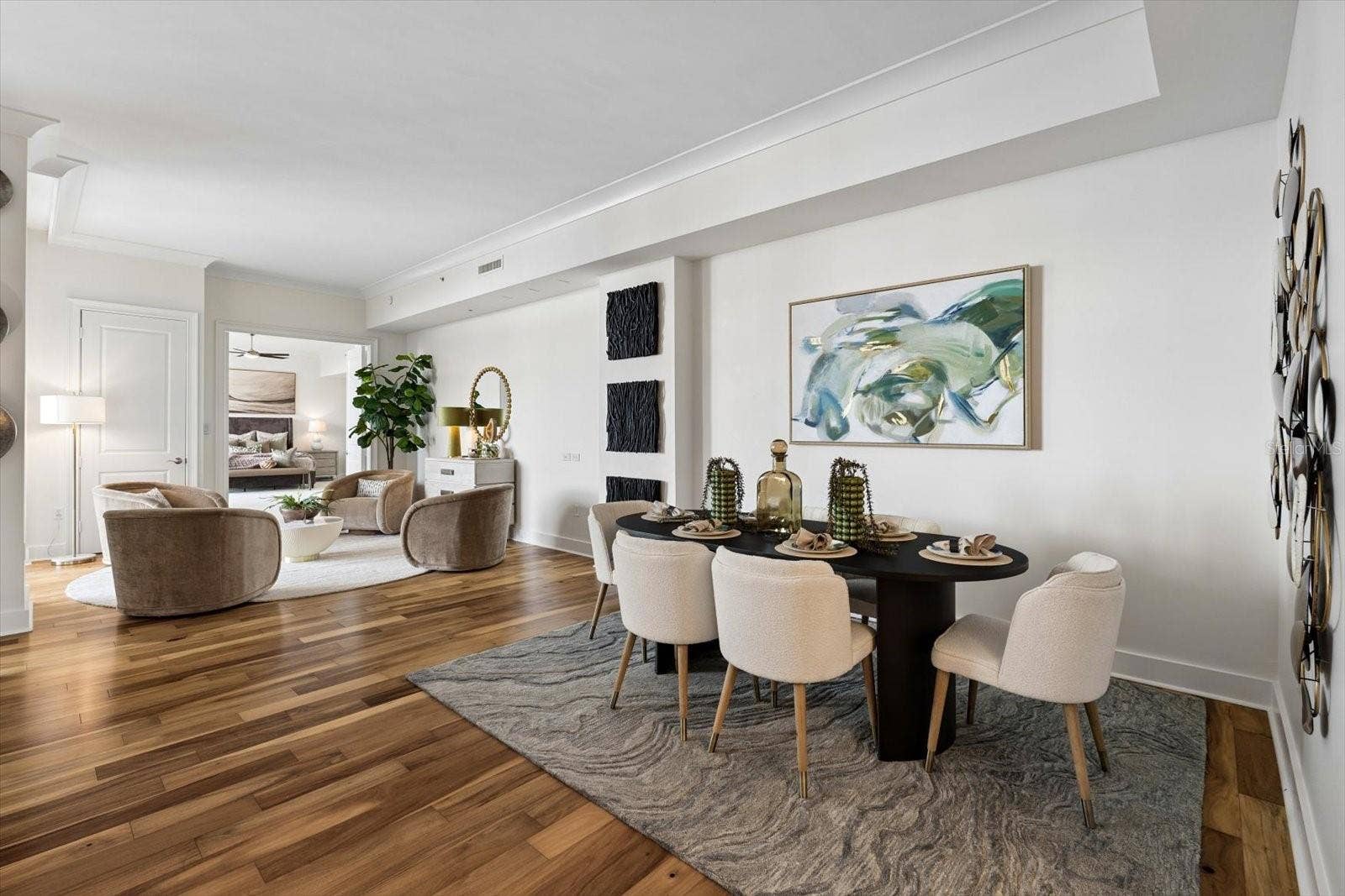 1350 MAIN STREET, #1703, Sarasota, FL 34236 Dining room & sitting room
