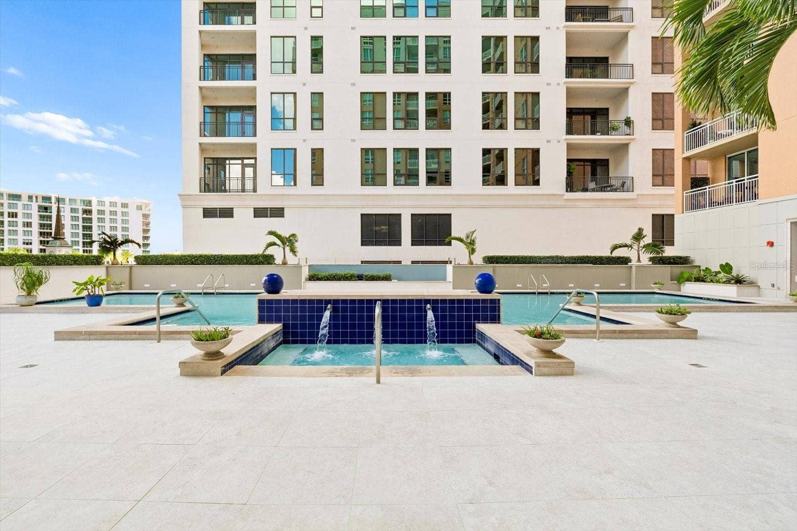 1350 MAIN STREET, #1703, Sarasota, FL 34236 Heated pool & spa with newly finished pool deck