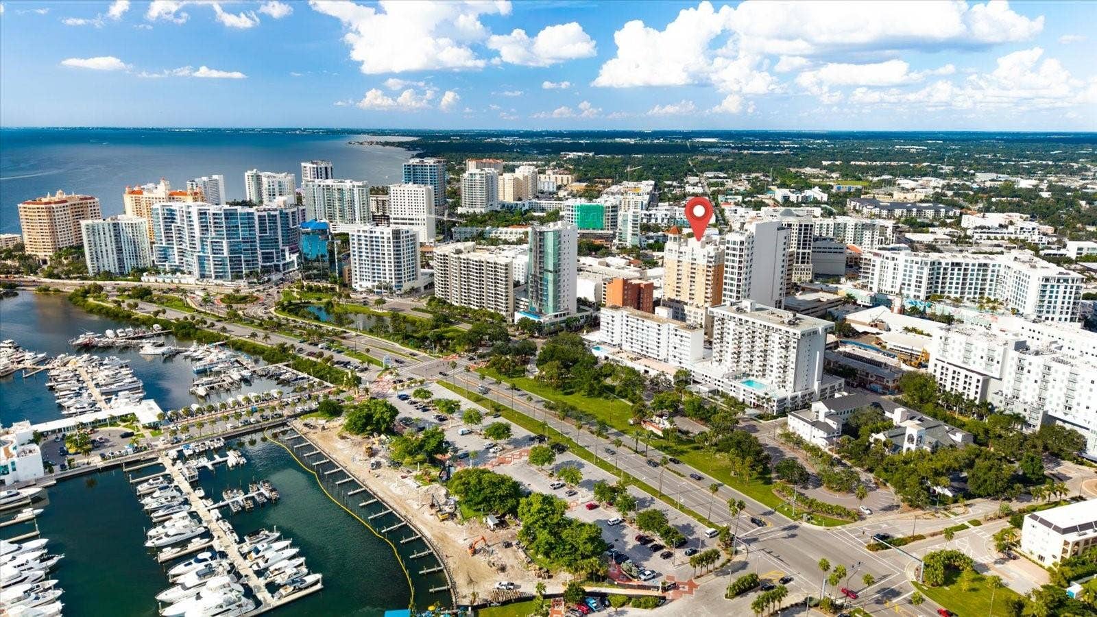 1350 MAIN STREET, #1703, Sarasota, FL 34236 Aerial view