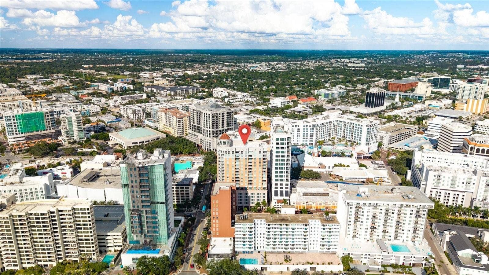 1350 MAIN STREET, #1703, Sarasota, FL 34236 Aerial view