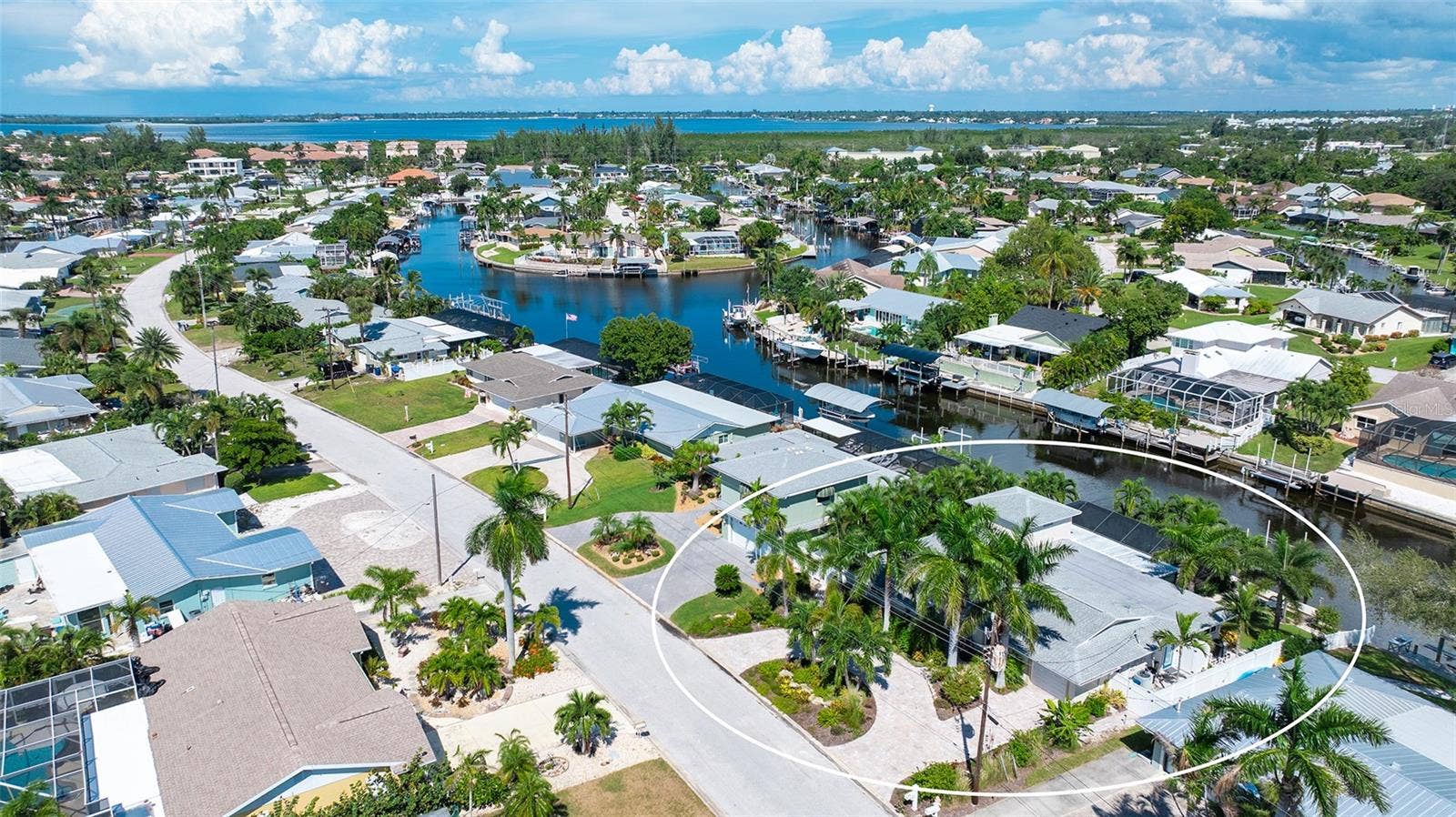 4907 CORAL BOULEVARD, Bradenton, FL 34210 Coral Shores canal living, with waterways stretching toward the coast.