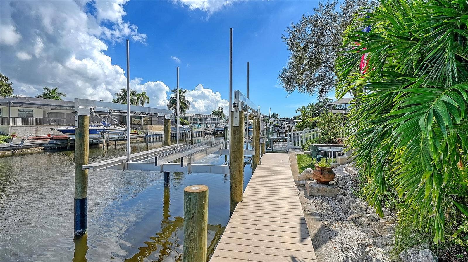 4907 CORAL BOULEVARD, Bradenton, FL 34210 A dockside walkway brings you closer to the water.
