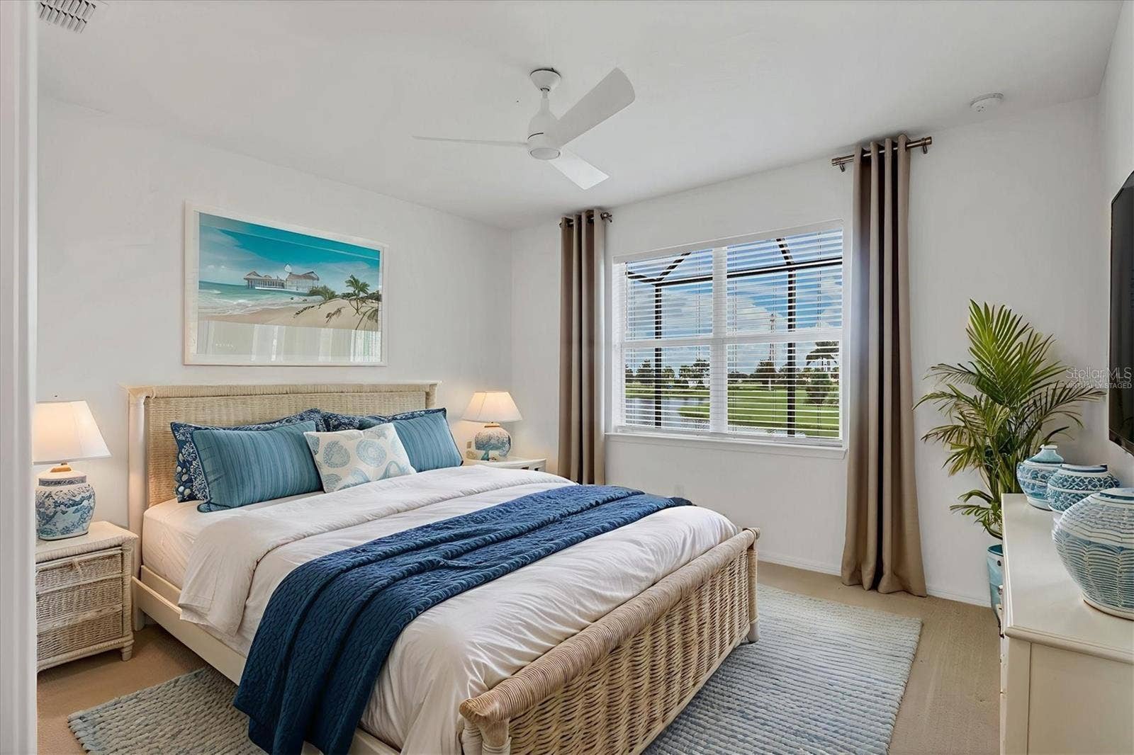 10434 SPRING TIDE WAY, Parrish, FL 34219 Virtually staged master bedroom.