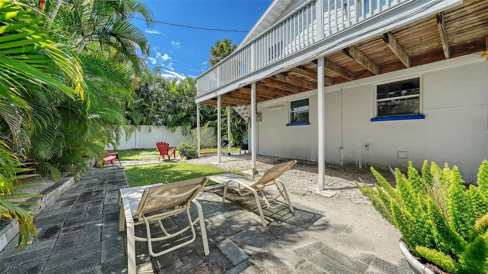 7406 MARINA DRIVE, #A and B, Holmes Beach, FL 34217 Backyard