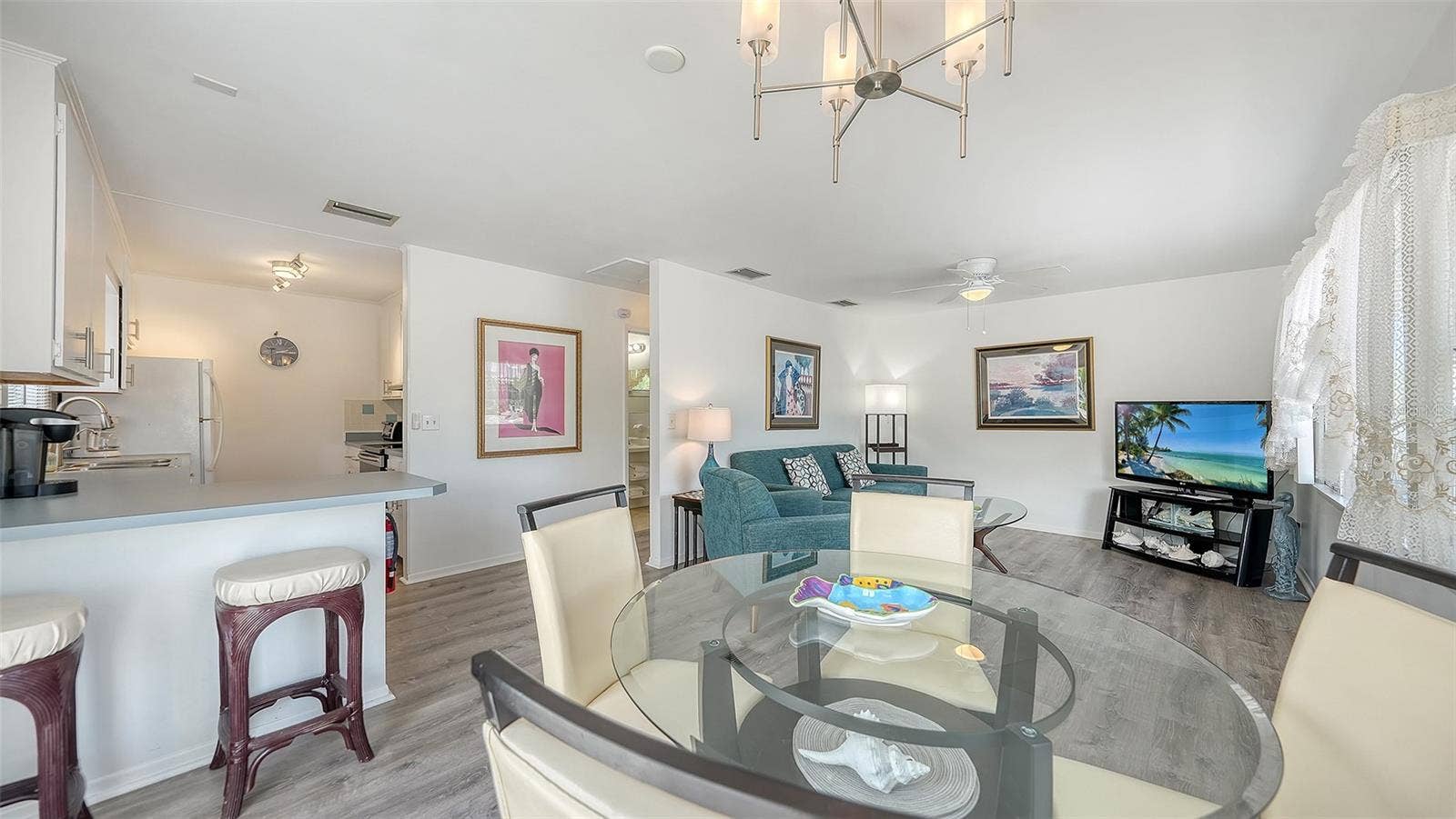 7406 MARINA DRIVE, #A and B, Holmes Beach, FL 34217 Upstairs living area Apt B