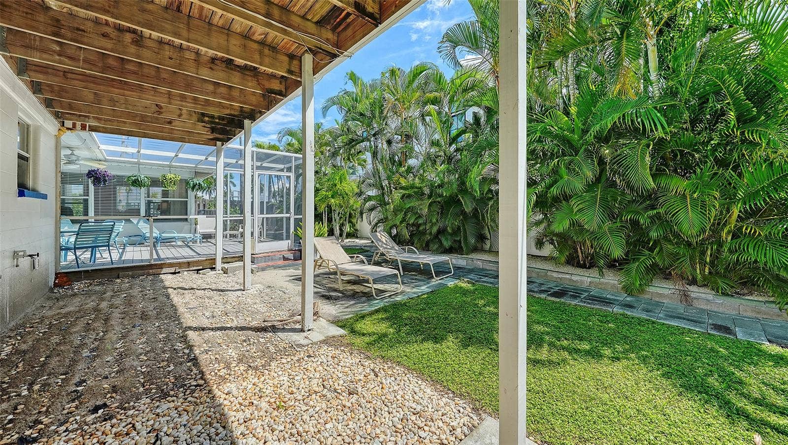 7406 MARINA DRIVE, #A and B, Holmes Beach, FL 34217 Backyard