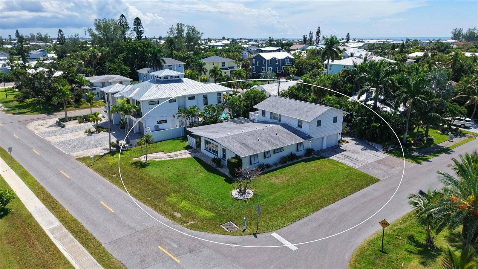7406 MARINA DRIVE, #A and B, Holmes Beach, FL 34217 Corner lot on Marina Drive and 75th St