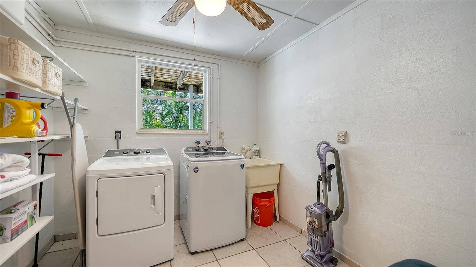 7406 MARINA DRIVE, #A and B, Holmes Beach, FL 34217 Laundry room in garage Apt A