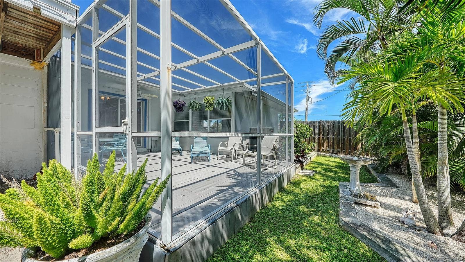 7406 MARINA DRIVE, #A and B, Holmes Beach, FL 34217 Screened patio Apt A