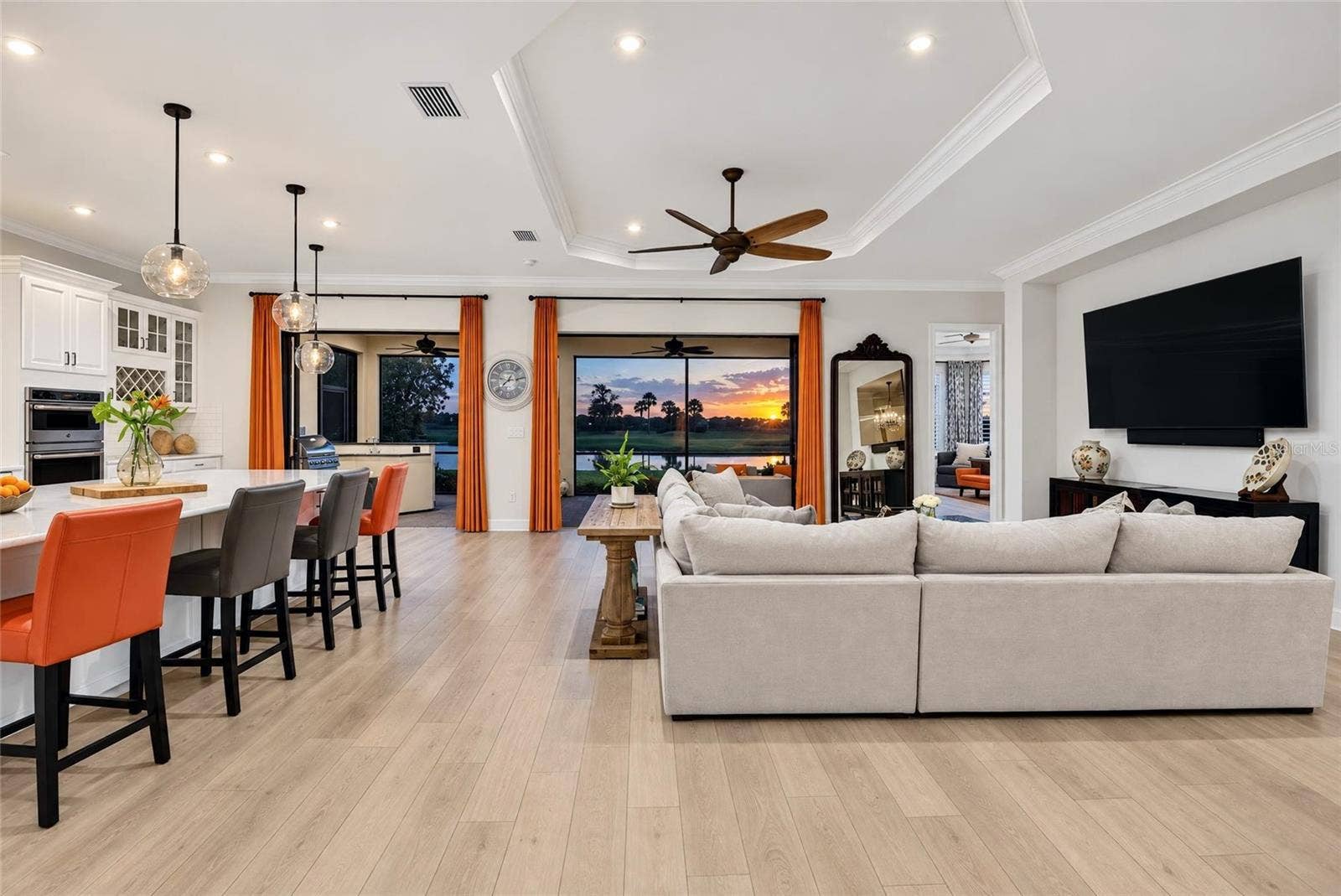 Great Room at Sunset