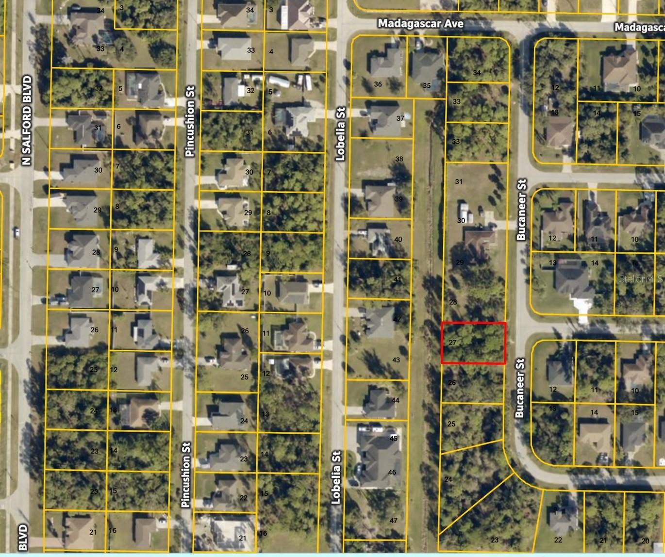 BUCANEER STREET, North Port, FL 34286 AERIAL VIEW