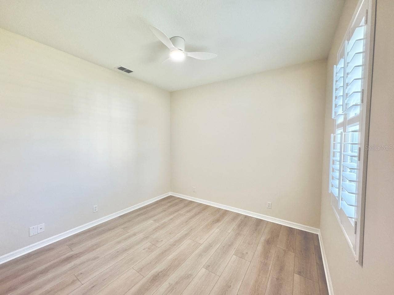 9616 TURNING LEAF TERRACE, Bradenton, FL 34212 Guest Bedroom with Plantation Shutters