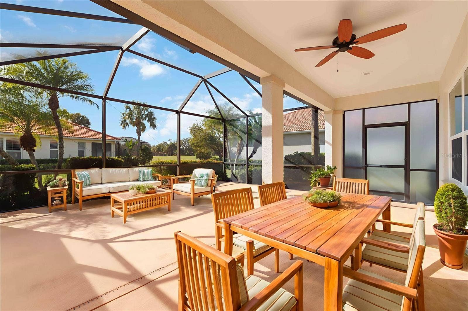 9616 TURNING LEAF TERRACE, Bradenton, FL 34212 Virtual Staging - Extended Lanai