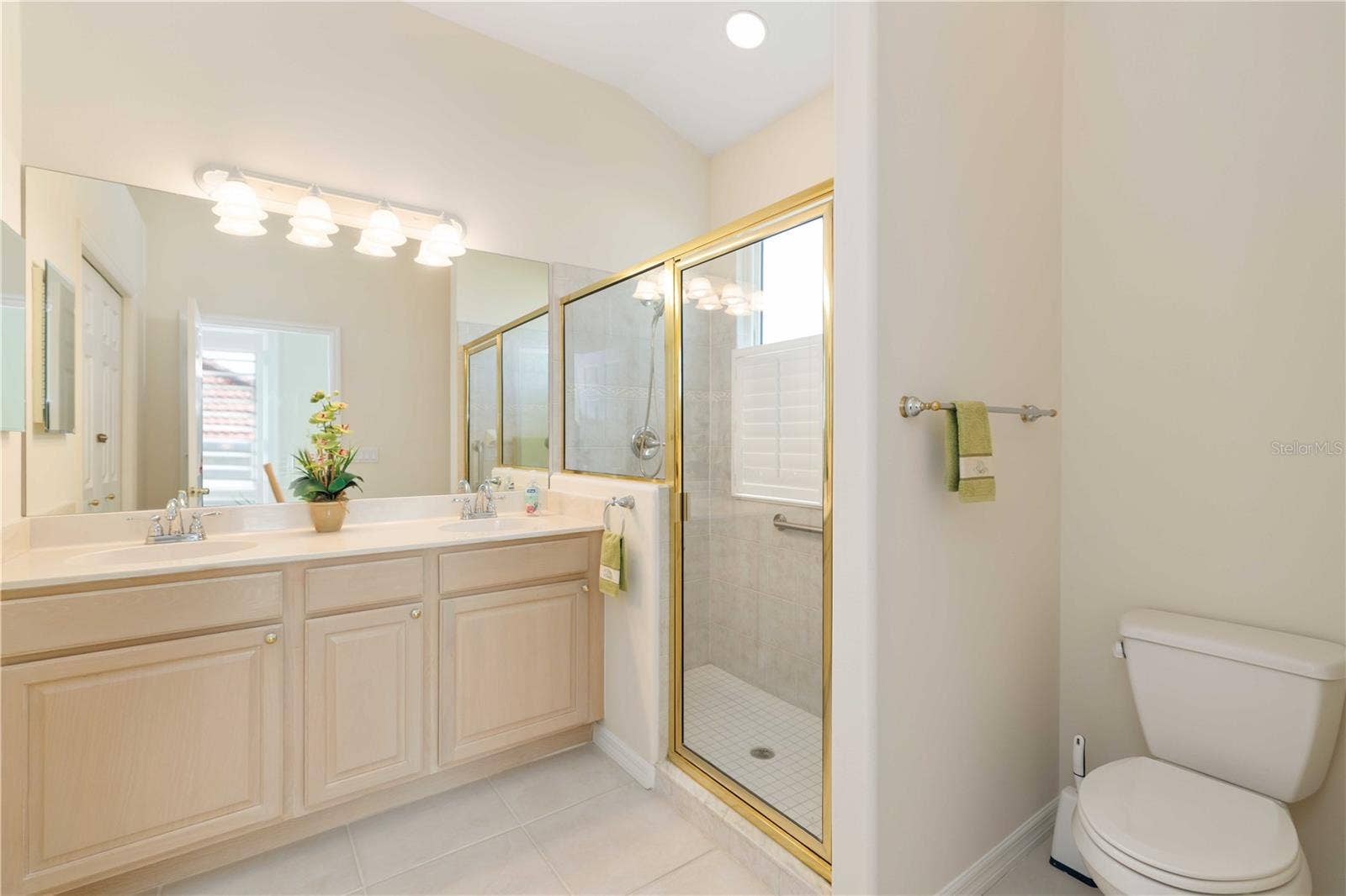 9616 TURNING LEAF TERRACE, Bradenton, FL 34212 Primary Bath with Walk-in Shower; Dual Sinks
