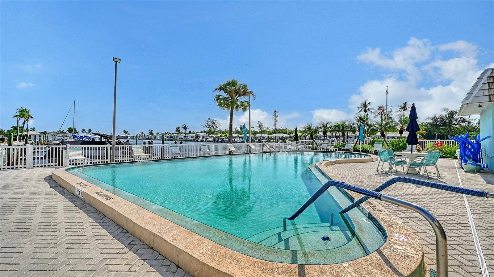 Association swimming pool behind the clubhouse.