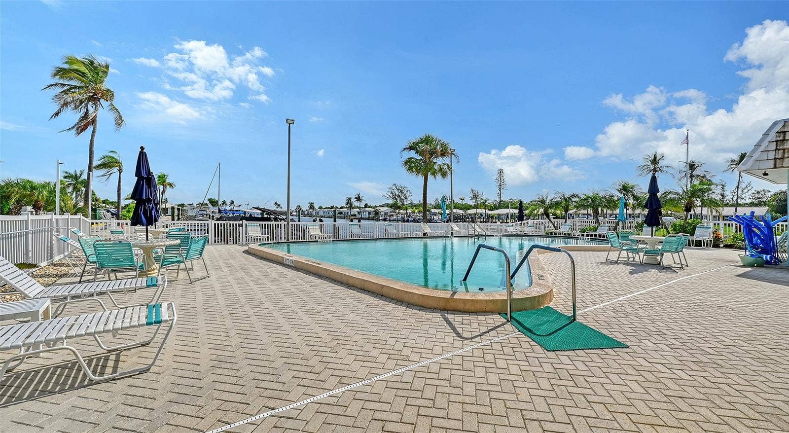 Association swimming pool behind the clubhouse.