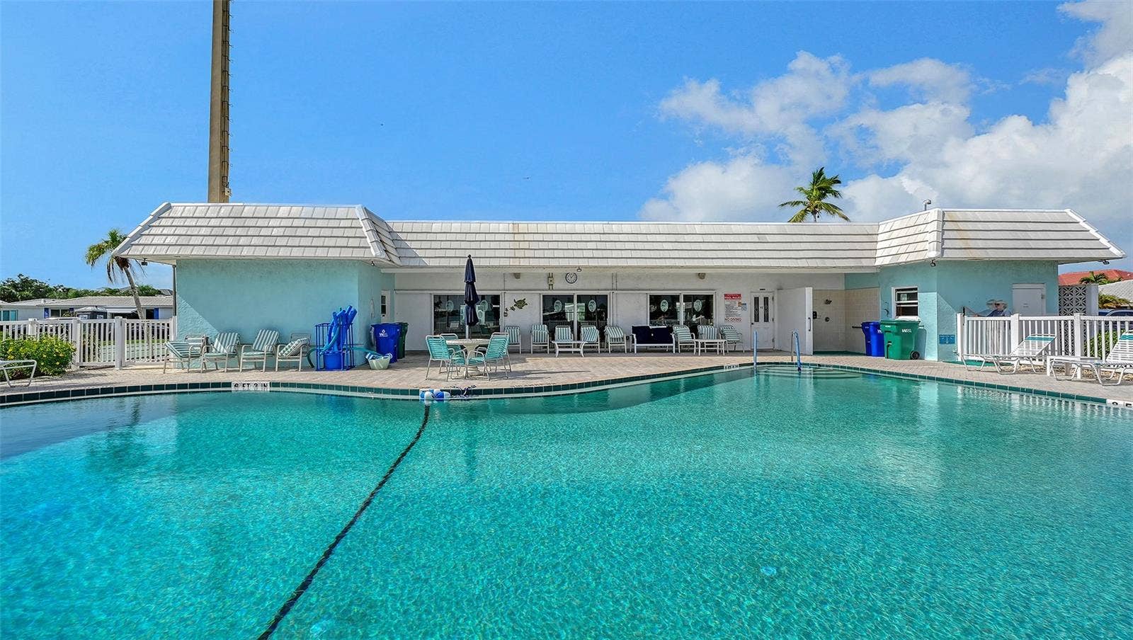 Association swimming pool behind the clubhouse.