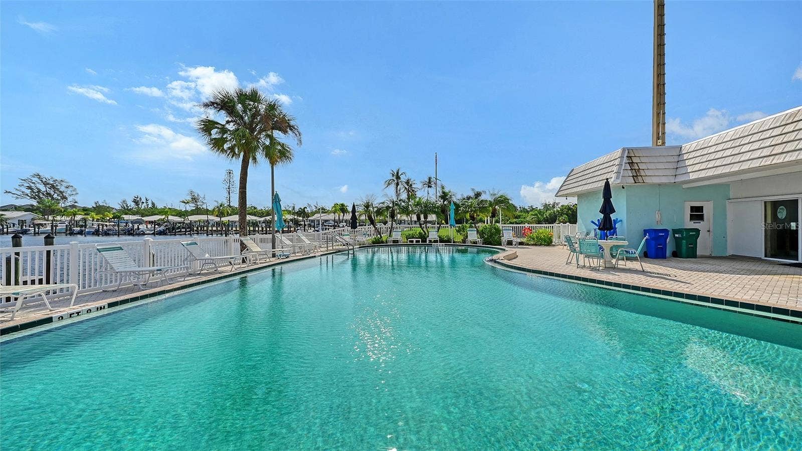 Association swimming pool behind the clubhouse.