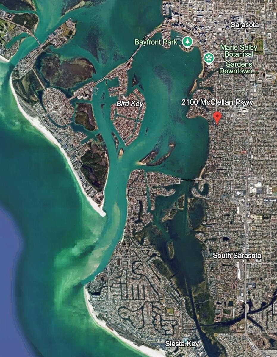 2100 MCCLELLAN PARKWAY, Sarasota, FL 34239 Central Sarasota location.