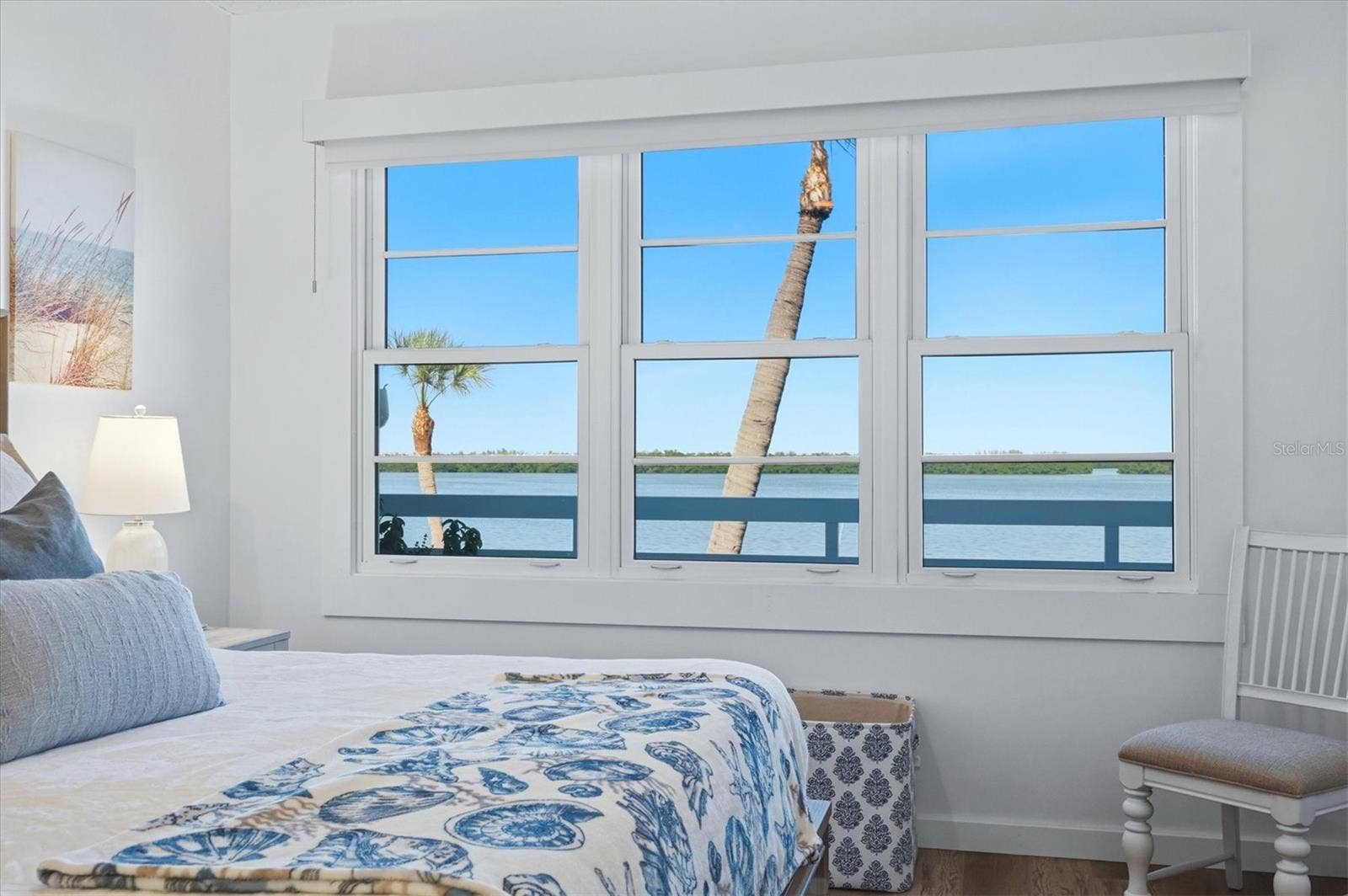 615 DREAM ISLAND PLACE, #212, Longboat Key, FL 34228 Primary Bedroom with Bay Views