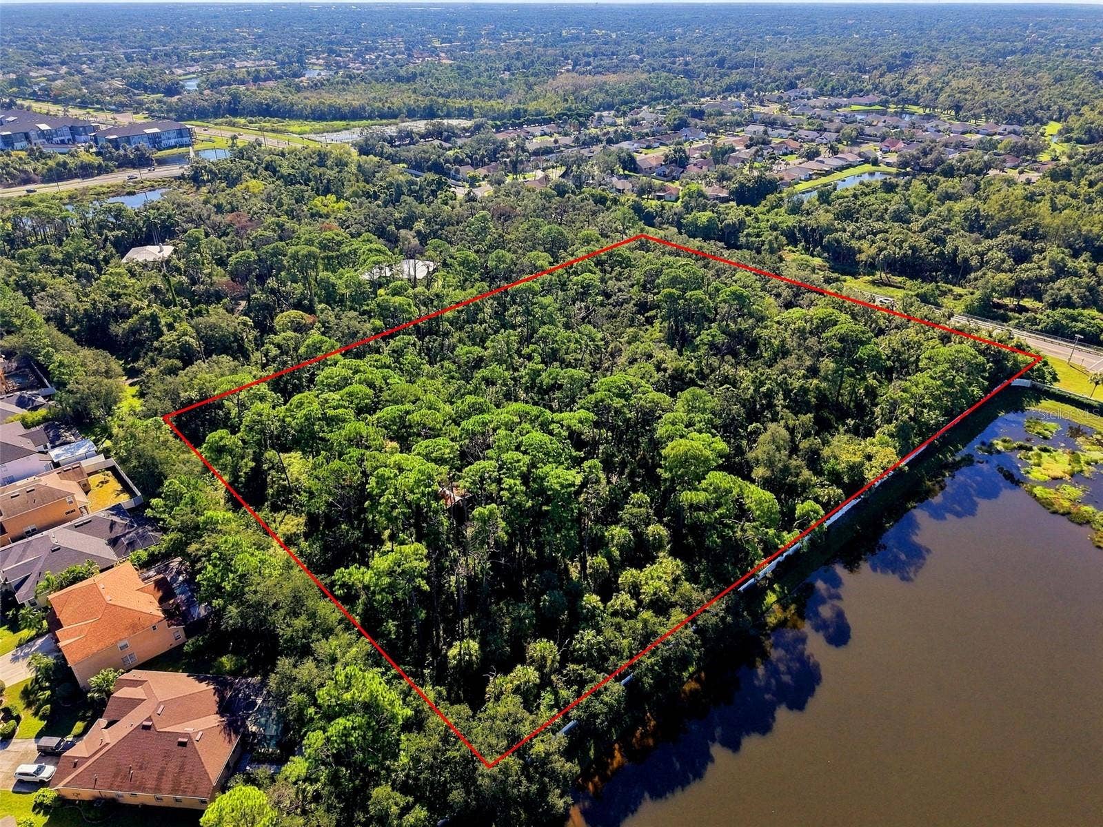 68TH AVENUE E, Sarasota, FL 34243 Aerial view from NW corner of parcel