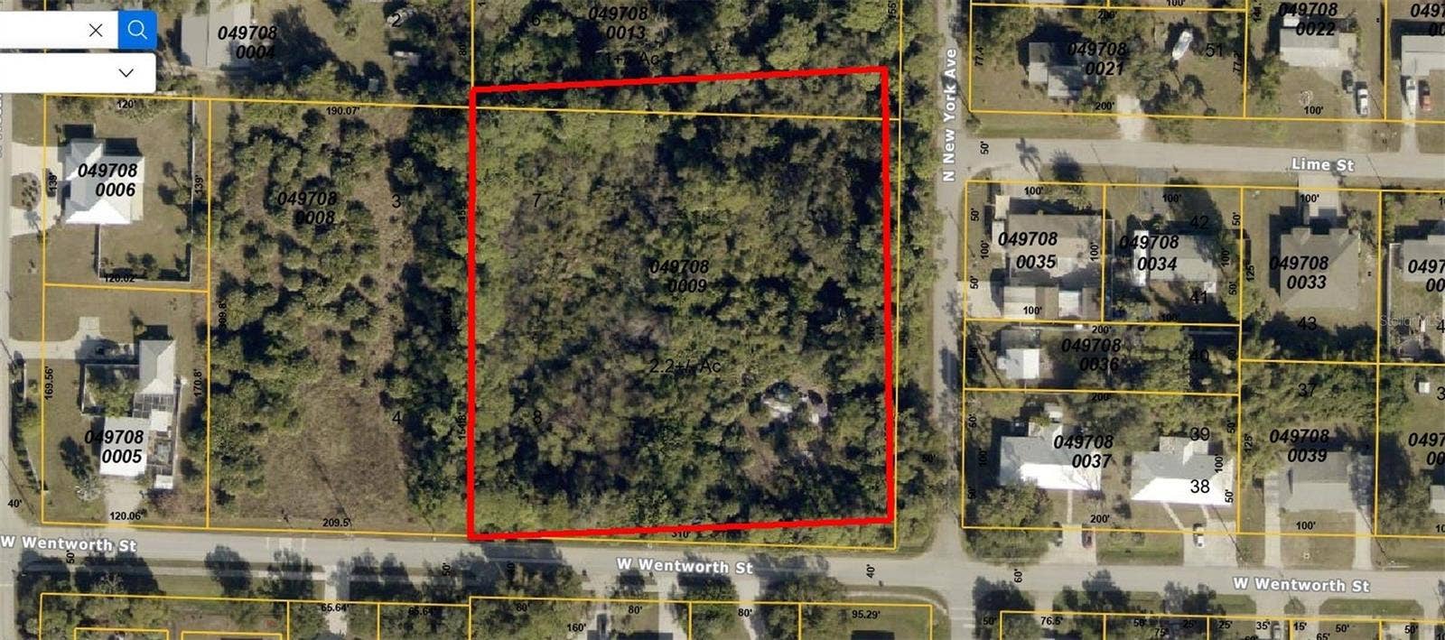 . N NEW YORK AVENUE, Englewood, FL 34223 Aerial View of New York Ave Parcel