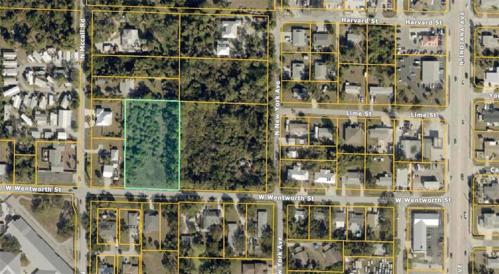 . W WENTWORTH STREET, Englewood, FL 34223 Aerial view of Wentworth lot