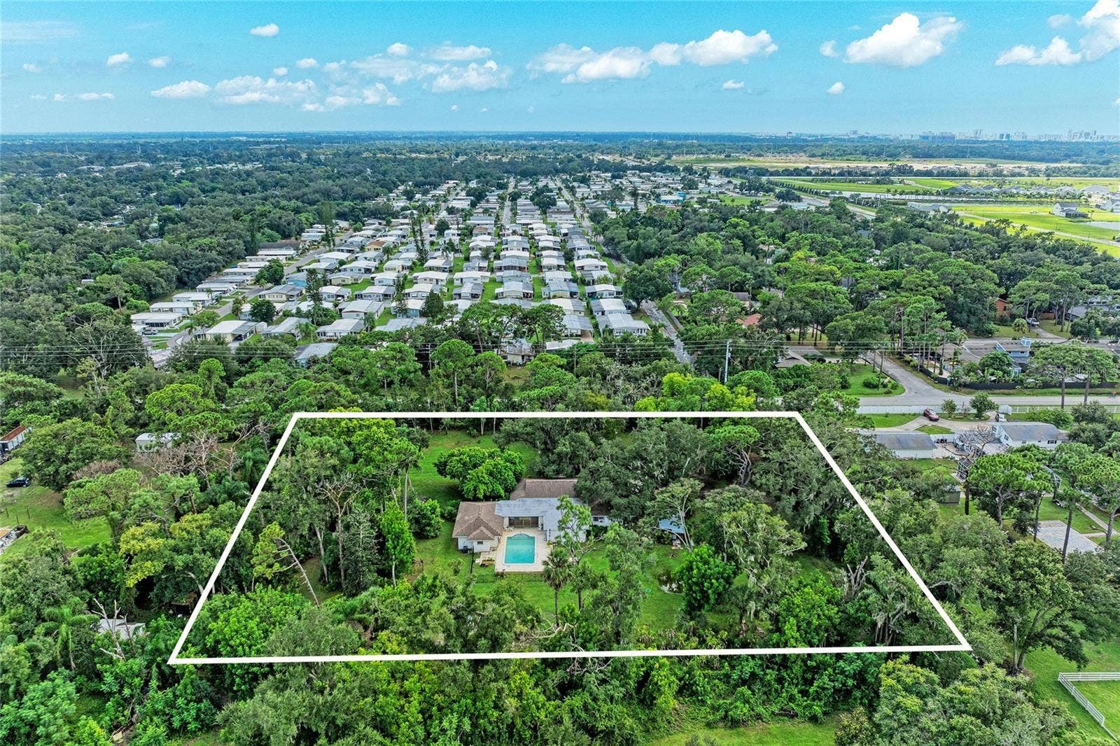 2953 47TH STREET, Sarasota, FL 34234 Arial with Approx Property Lines