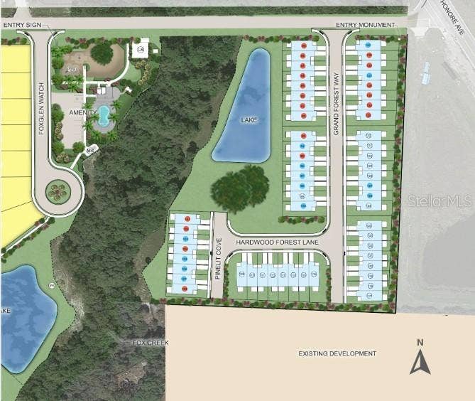 The Towns at Tiburon Community Sitemap