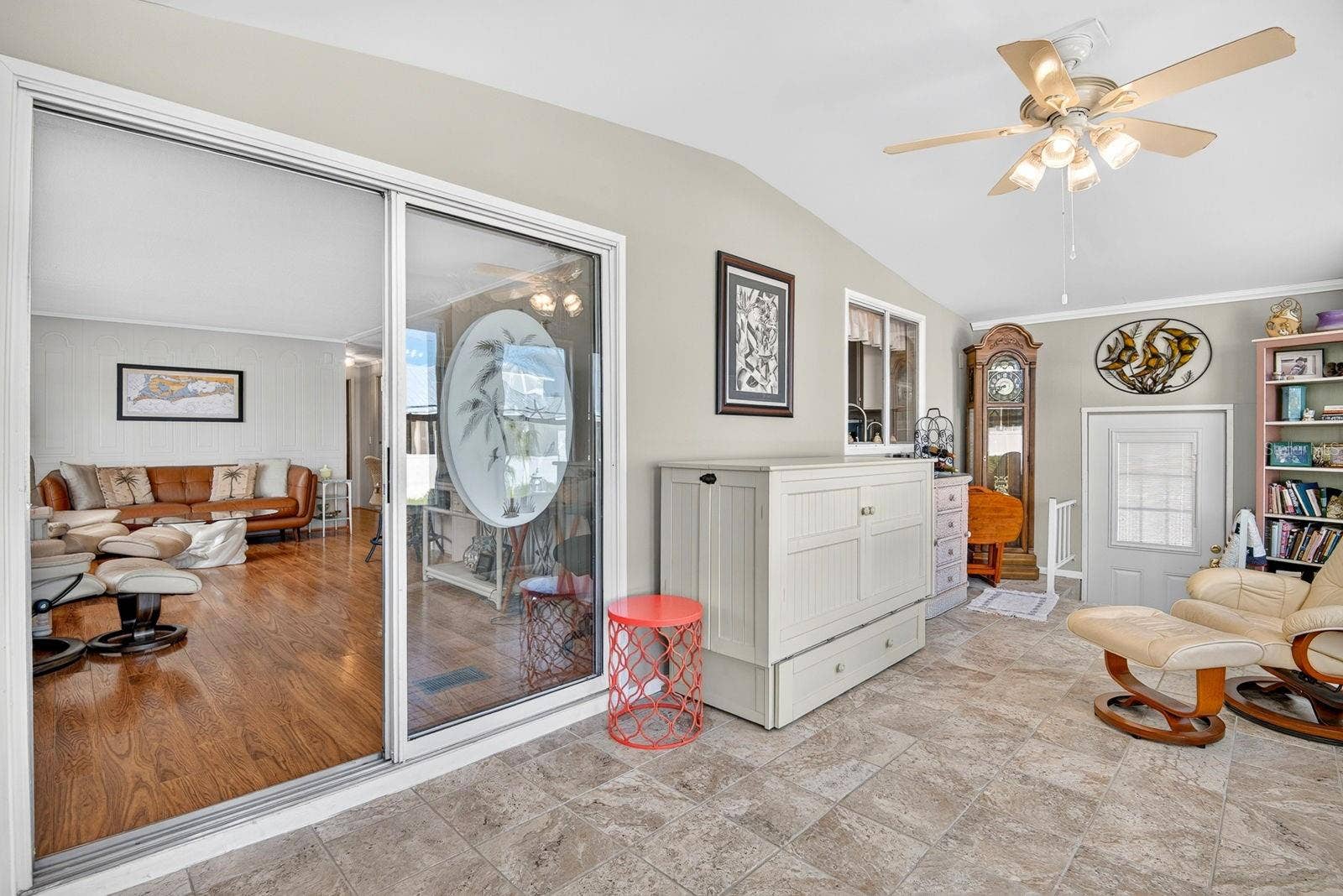 Enclosed Lanai Facing into home