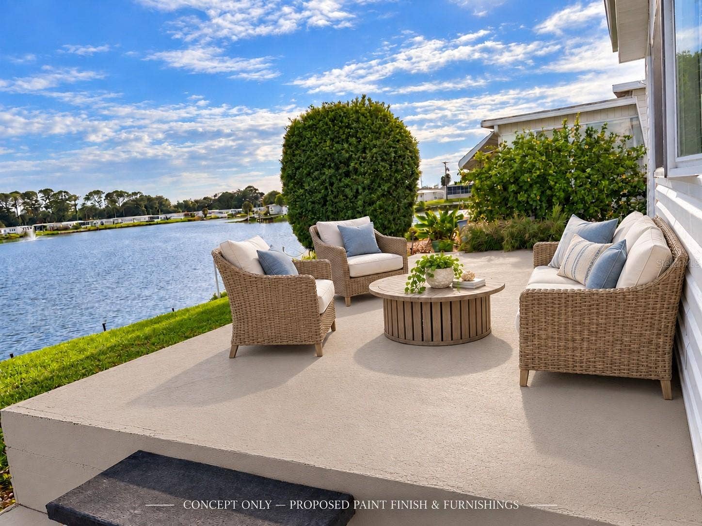 Concept for upper patio