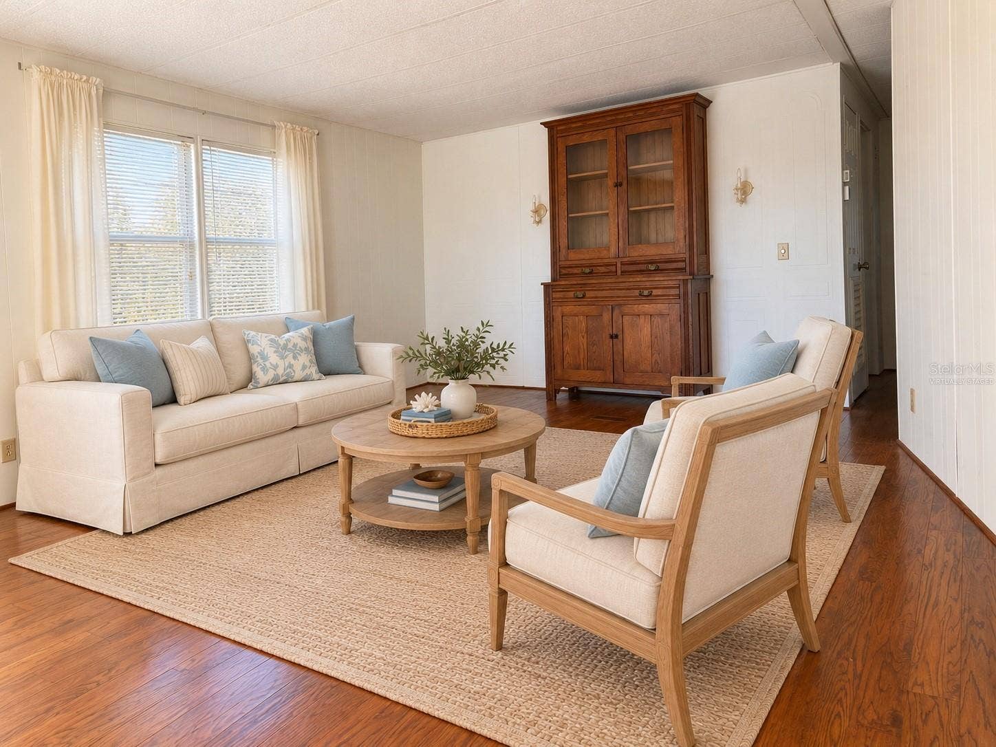 Living Room virtually staged