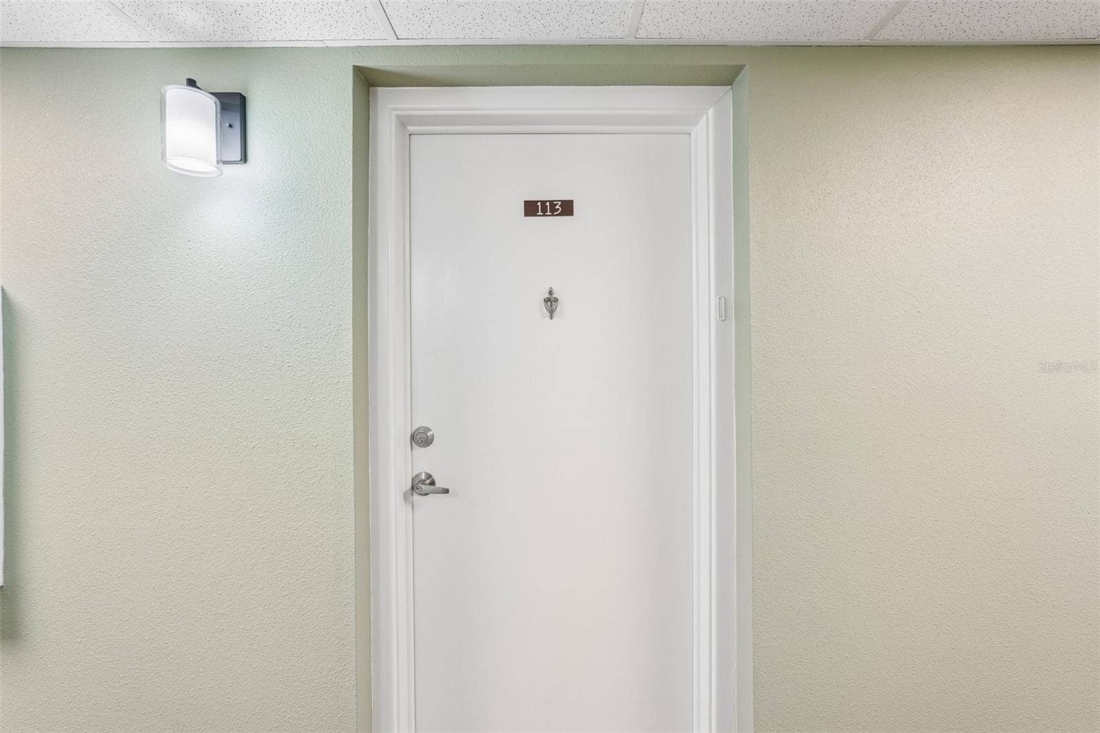 Front door from hallway