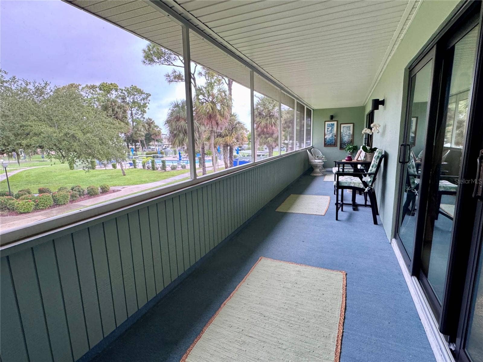 Enclosed deck off Community Room