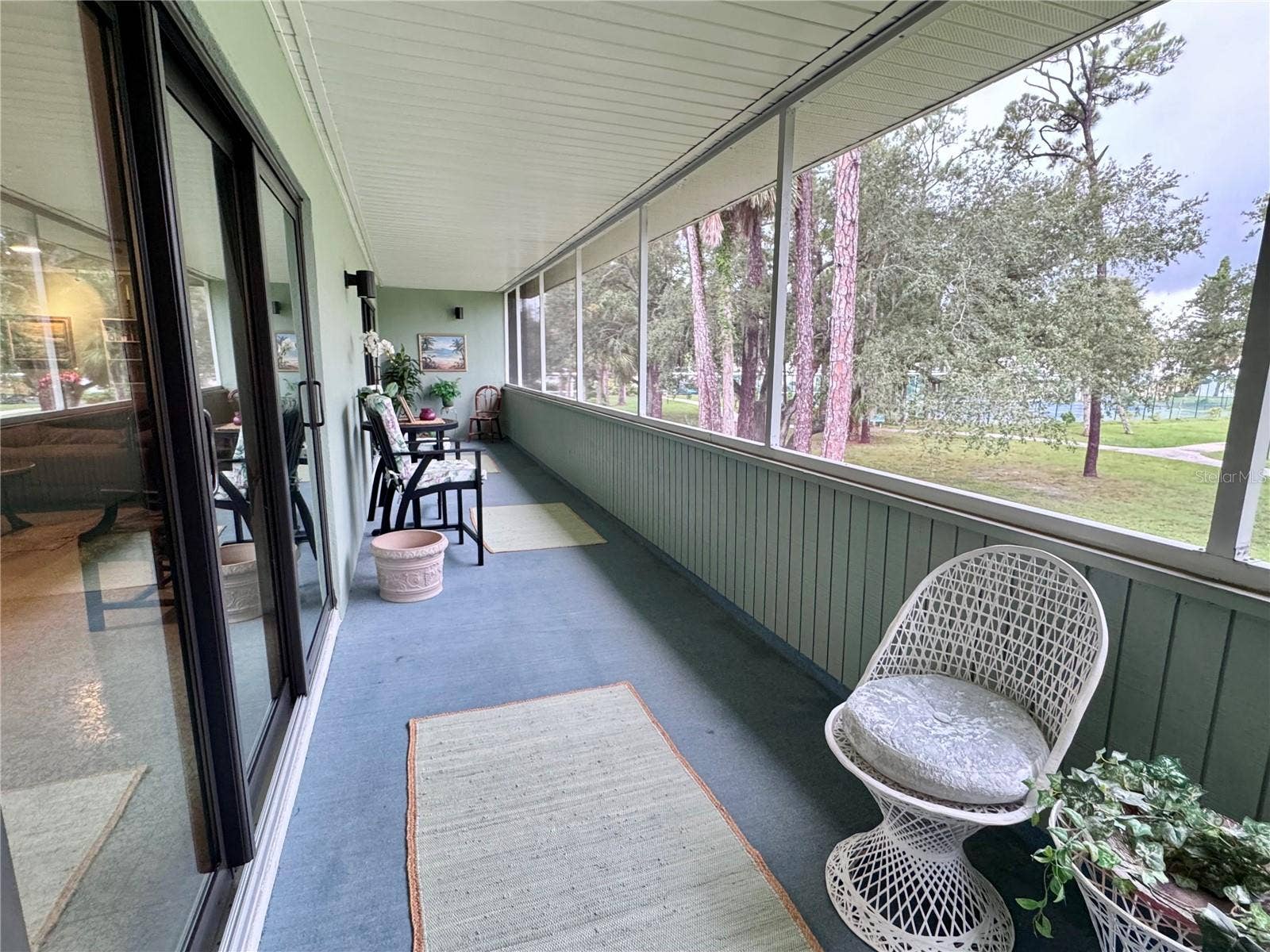 Enclosed deck off Community Room