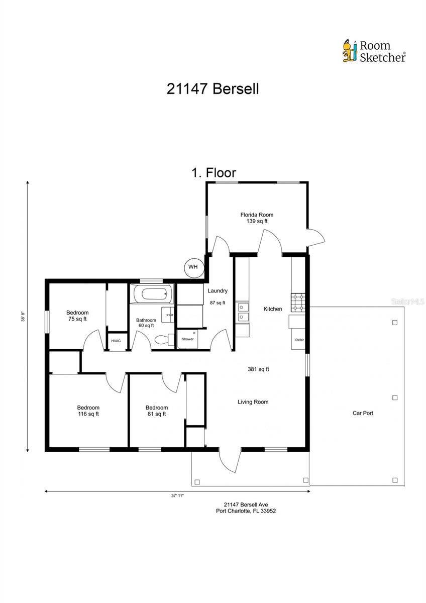 21147 BERSELL AVENUE, Port Charlotte, FL 33952 21147 BERSELL AVENUE, Port Charlotte, FL 33952