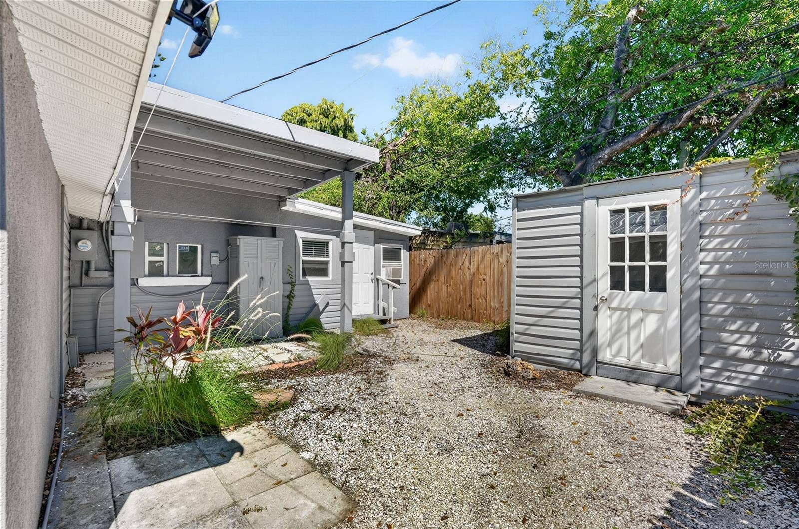 3717 16TH STREET W, Bradenton, FL 34205 Shed and entrance to Studio