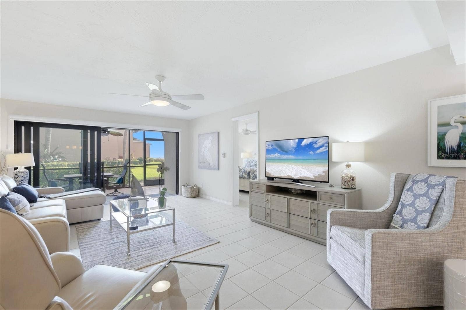 5655 GULF OF MEXICO DRIVE, #A107, Longboat Key, FL 34228 Water Views from the lanai, living room and primary