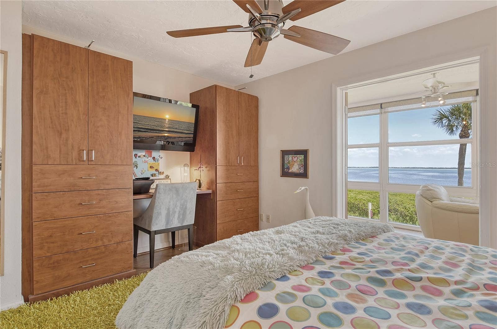 4800 GULF OF MEXICO DRIVE, #205, Longboat Key, FL 34228 2nd Bedroom with Built-in Desk and Full Sarasota Bay View!