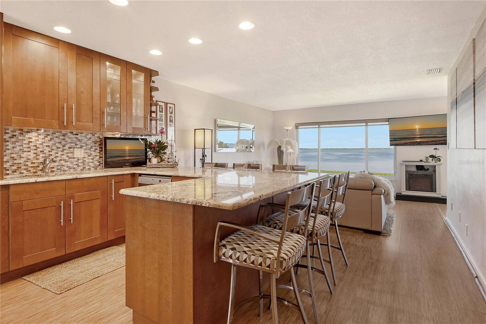4800 GULF OF MEXICO DRIVE, #205, Longboat Key, FL 34228 Chef Gourmet Kitchen with Full Bayfront Waterview!