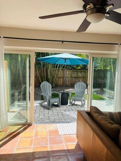 104 CHESAPEAKE AVENUE, #C6, Tampa, FL 33606 Sliders open to paved patio perfect for entertaining