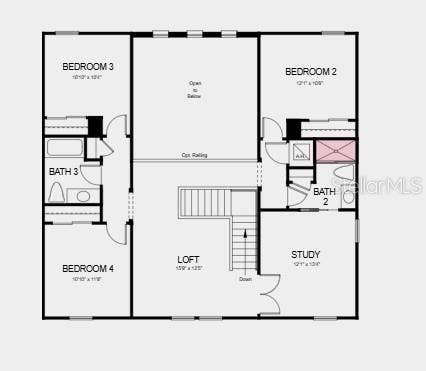 Floor 2 ~ Additional Highlights Include: outdoor kitchen rough-in, shower in place of tub at bath, 8' interior doors, additional hose bib, 15amp/110 volt floor outlet, and whole house impact windows
