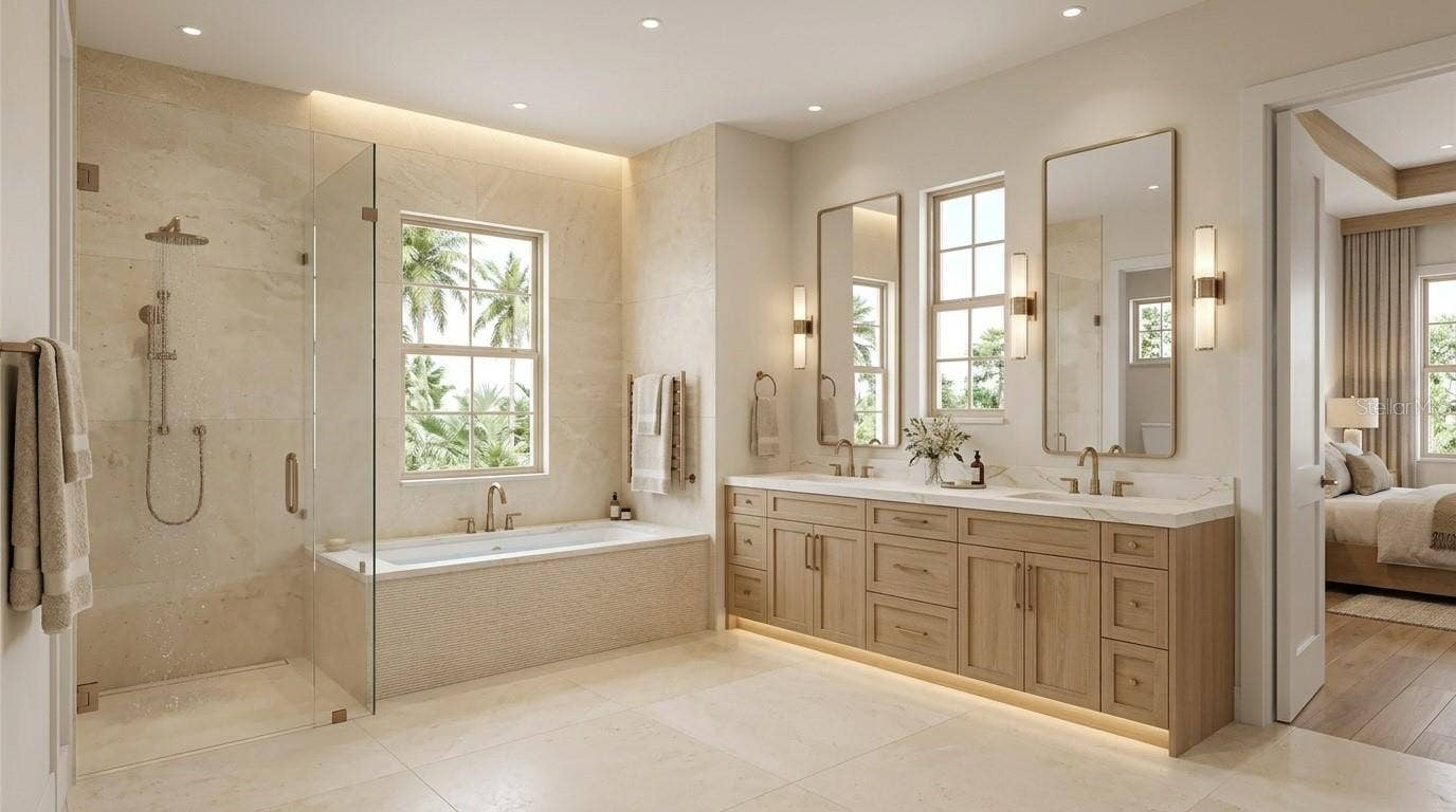 Primary bathroom - Artist rendition