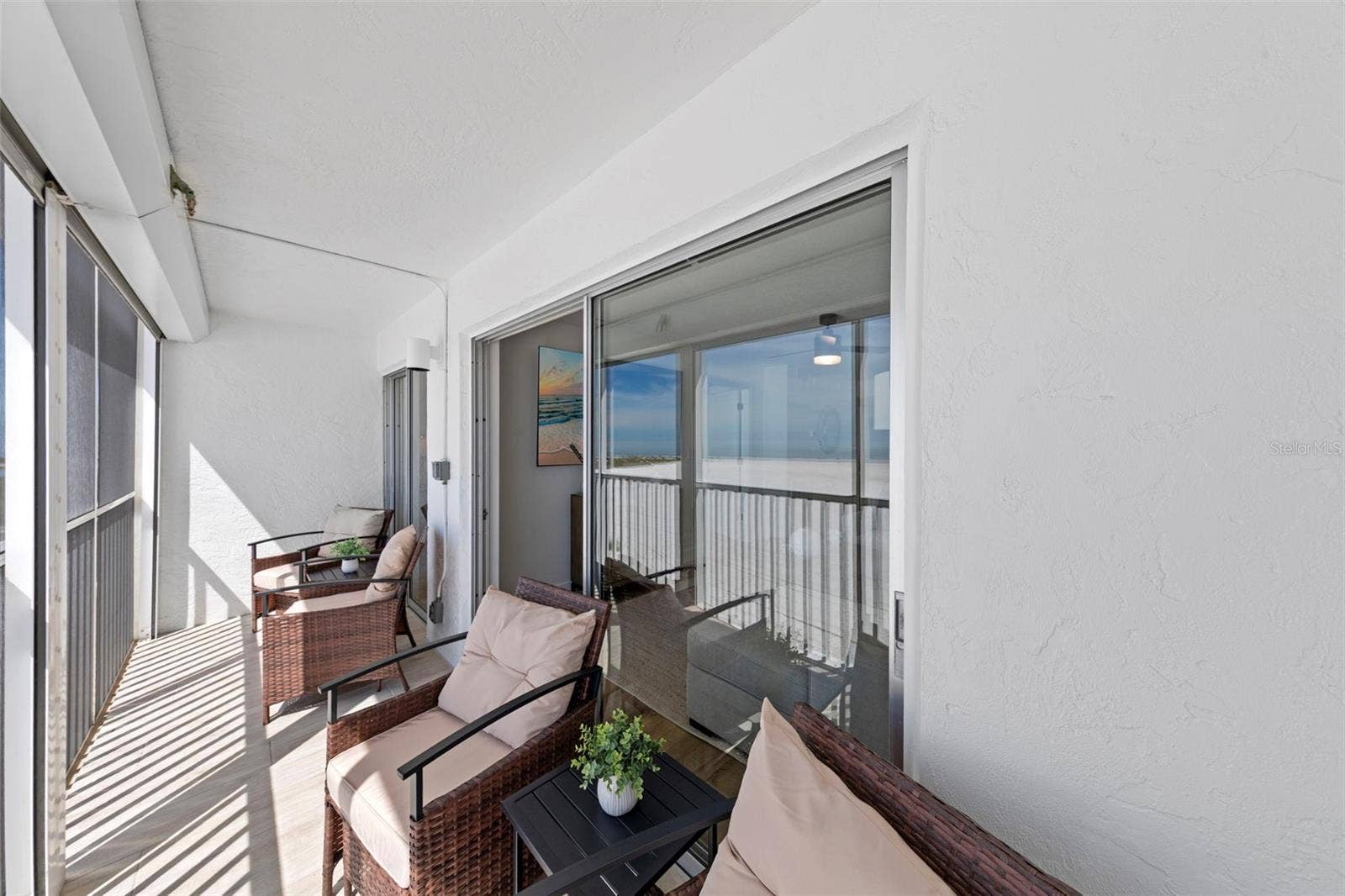 Lanai has two accesses: from living room and primary suite