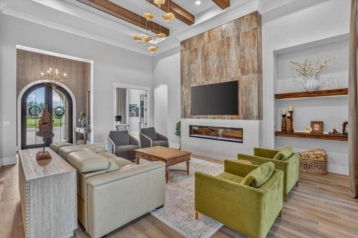 1625 RIO VISTA TERRACE, Parrish, FL 34219 Built in Wood Cabinet Shelving and Accent Lighting