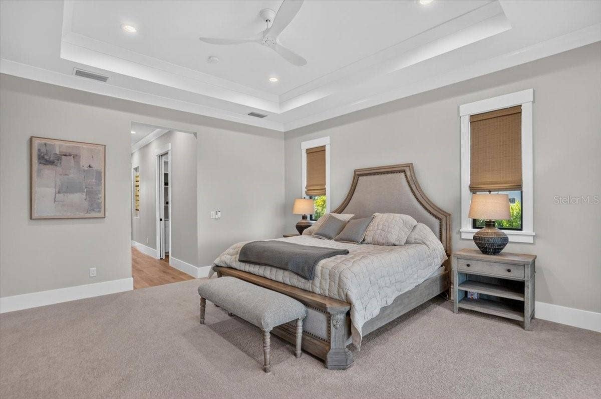 1625 RIO VISTA TERRACE, Parrish, FL 34219 Double Tray Ceiling and Recessed Lighting. Ceiling Fan connected to Control 4 home automation system.