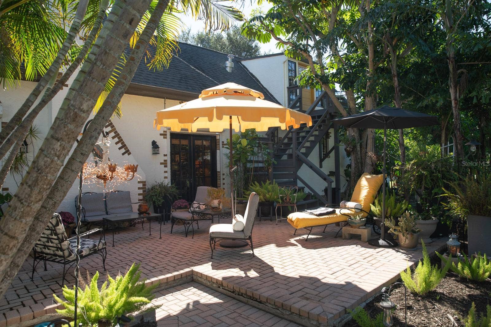 Courtyard outside of living room (salon) and entrance to guest quarters. Also viewable from cottage.