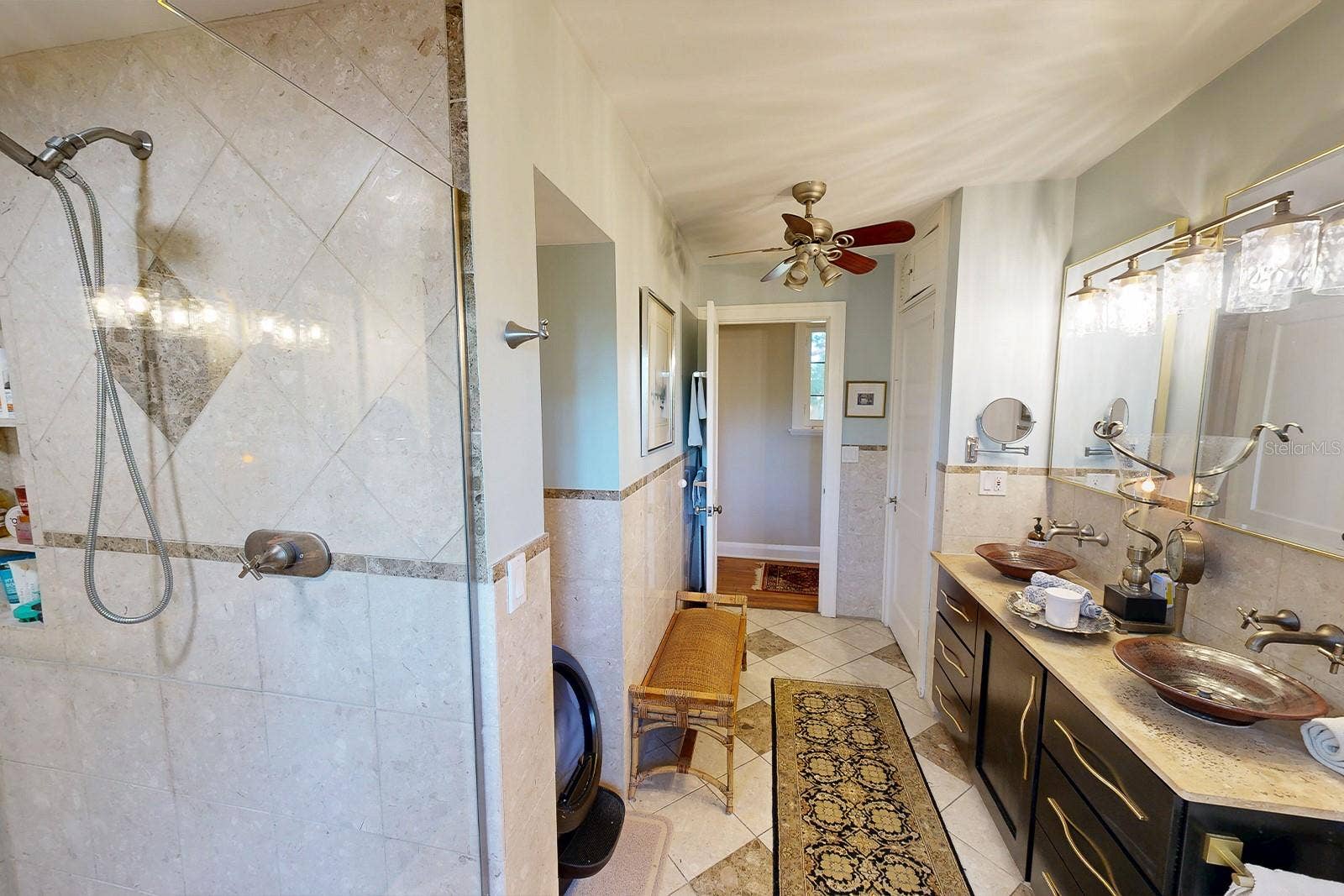 Bedroom wing bath (1 of 2 in main home).