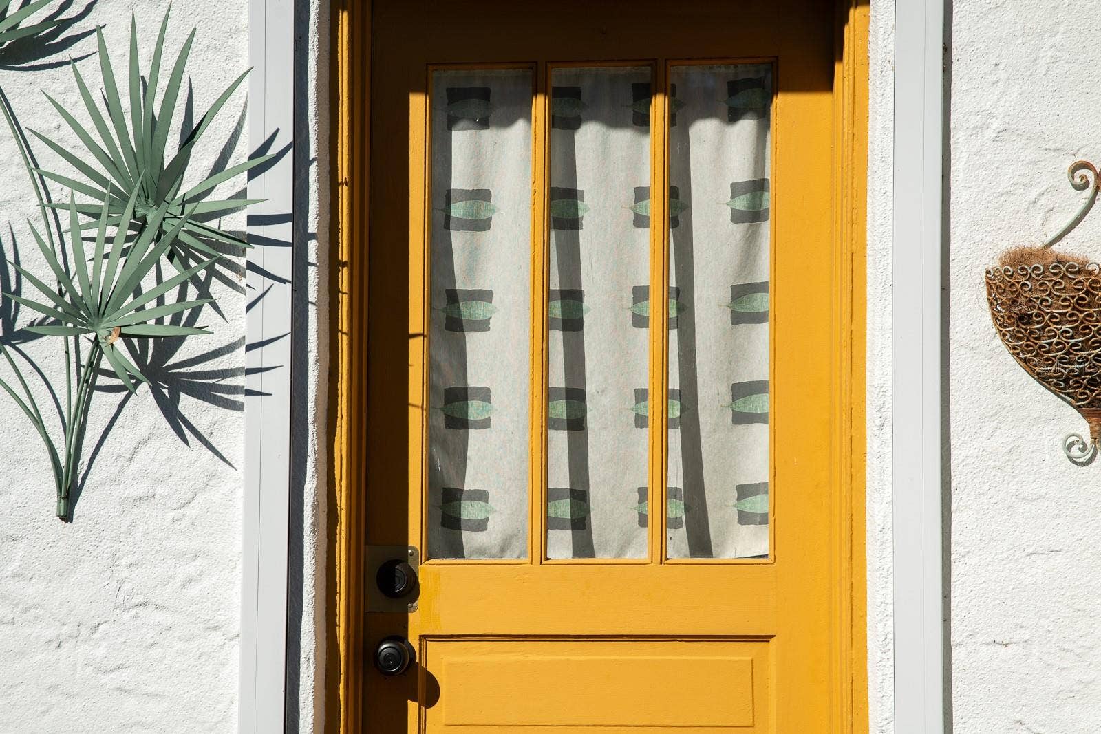 Entrance to cottage.